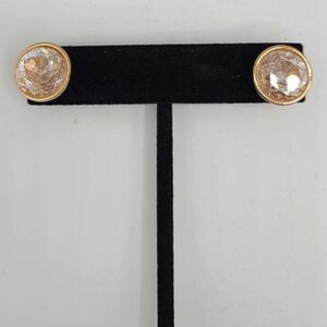 Michael Kors Rose Gold Large Crystal Stud Earrings